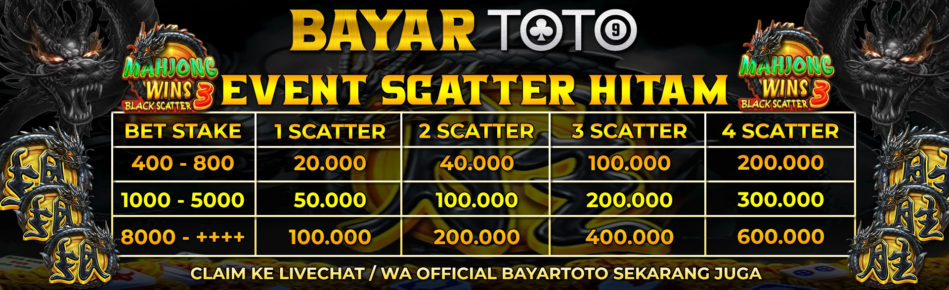 EVENT SCATTER HITAM